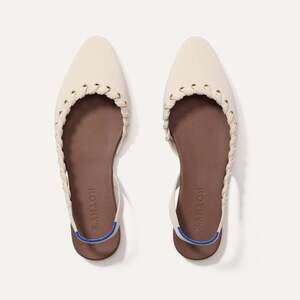 Rothy's The Almond Slingback - Eyelet Ivory Size 7